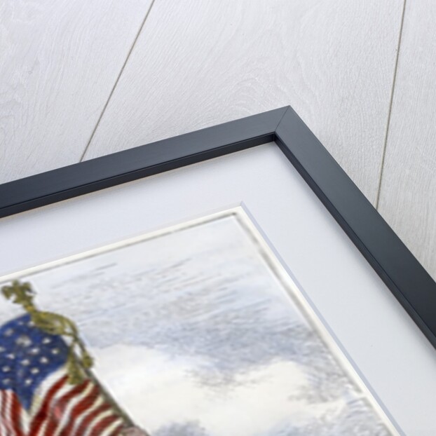 Planting the Union flag on a bastion at the Siege of Vicksburg by Anonymous