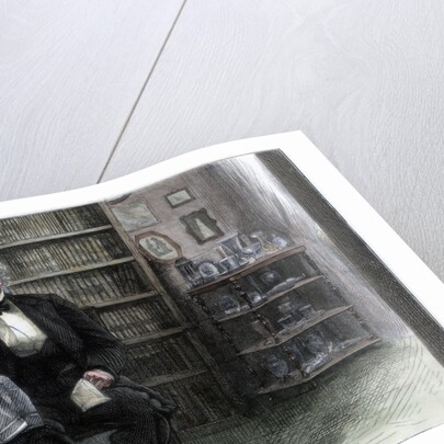 Hans Christian Andersen in his study by Anonymous