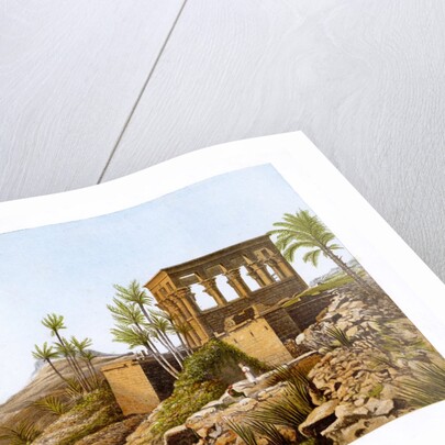 Egyptian temple by the Nile River by Anonymous