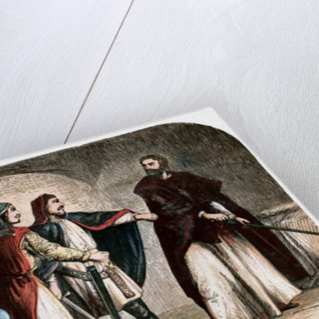 King Richard I in prison. by Anonymous