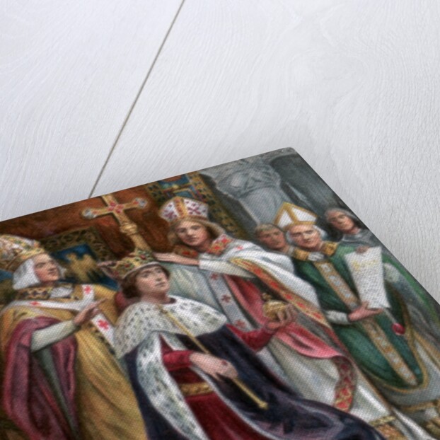 The crowning of Edward I at Westminster by Anonymous
