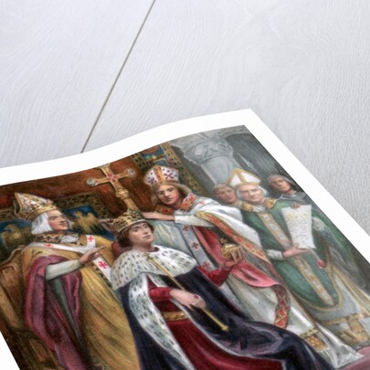 The crowning of Edward I at Westminster by Anonymous