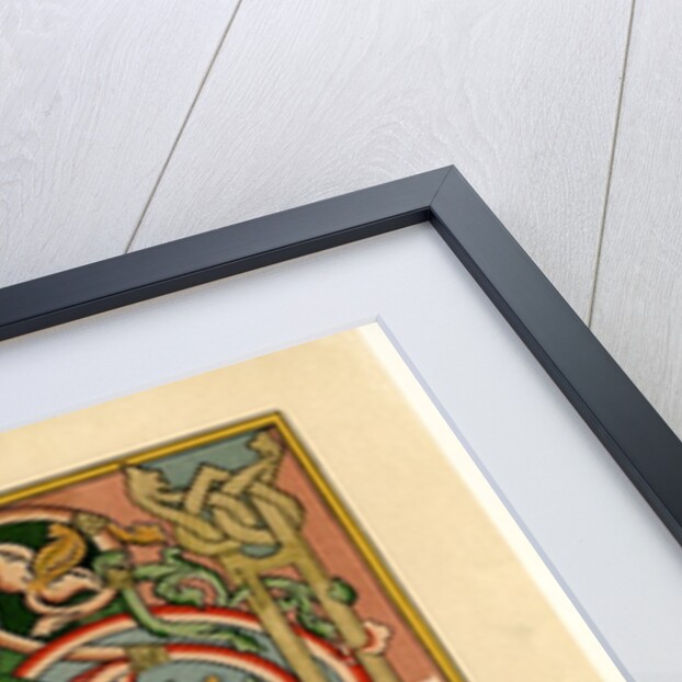 Illuminated initial H by Anonymous