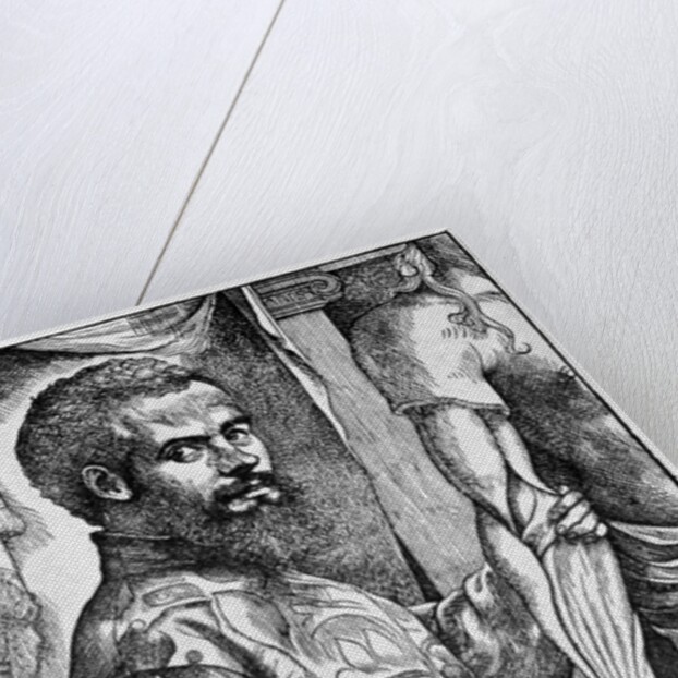 Andreas Vesalius with dissected human body by Anonymous