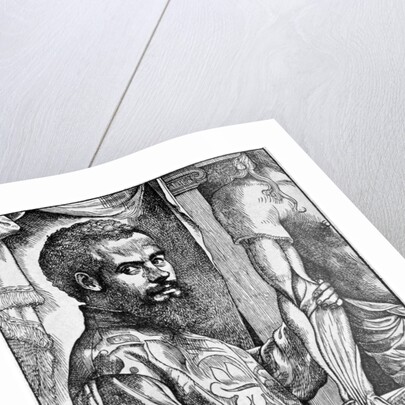 Andreas Vesalius with dissected human body by Anonymous