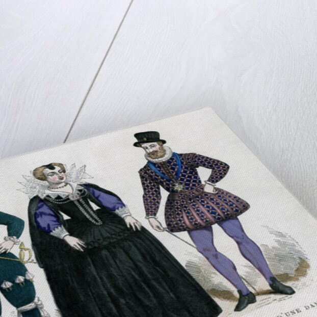 Portrait of Antoine de Saint-Chamand, an unknown lady and Henry IV of France by Anonymous