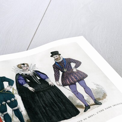 Portrait of Antoine de Saint-Chamand, an unknown lady and Henry IV of France by Anonymous