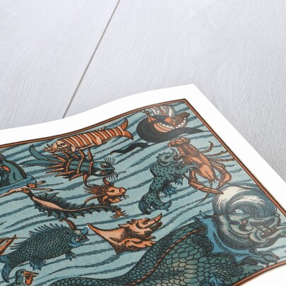 Sea Creatures from Munster's Cosmographiae Universalis, circa 1544 by Anonymous
