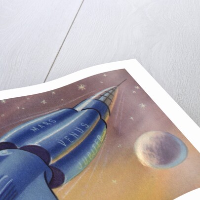 Mars, Venus, Jupiter rocket by Anonymous