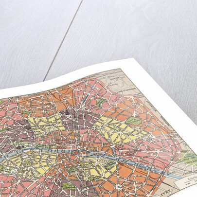 Map of Paris by Anonymous