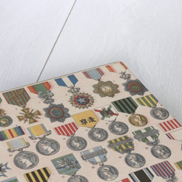 Variety of military medals by Anonymous