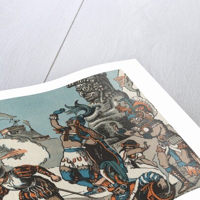 Pedro de Alvarado attacks Aztecs by Anonymous