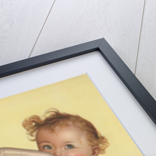 Baby with dog and kitten by Anonymous