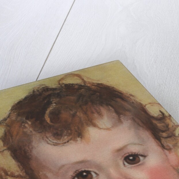 Baby with rosy cheeks by Anonymous