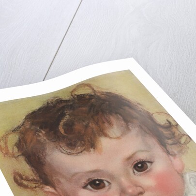 Baby with rosy cheeks by Anonymous