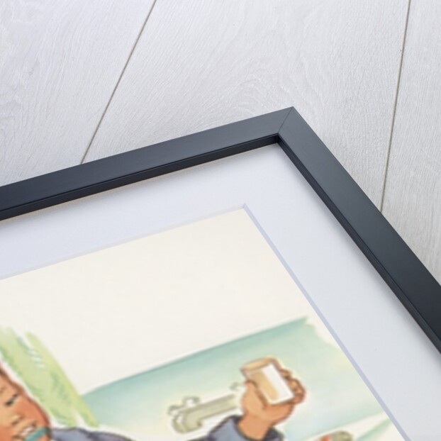 Boy brushing teeth by Anonymous