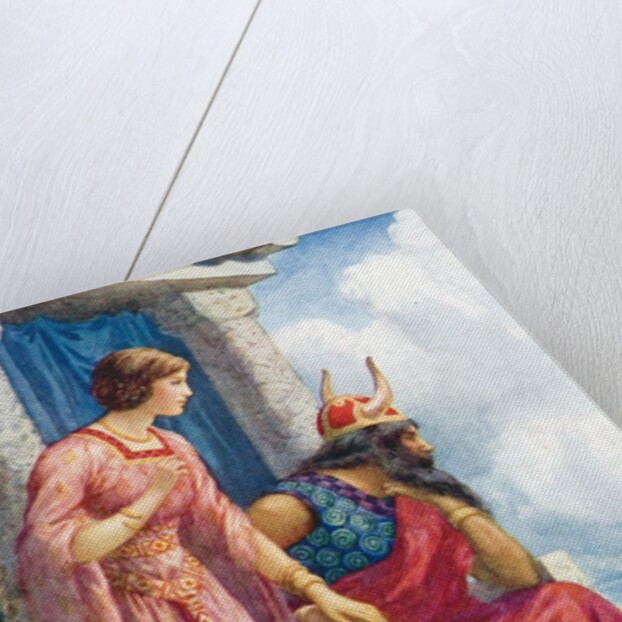 Odin and Frigga in Asgard by Anonymous