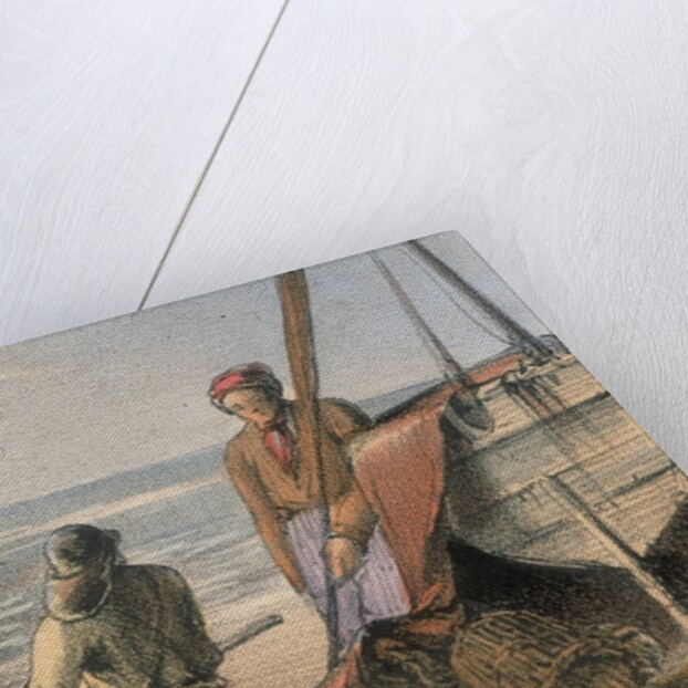 Shrimpers at work by Anonymous