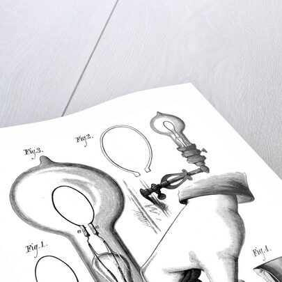 Edison's carbon filament lamp by Anonymous