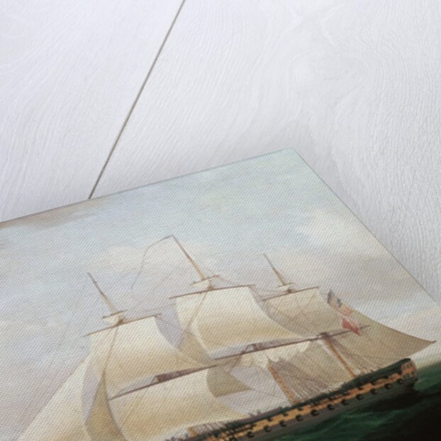 Two East Indiamen off a Coast by Anonymous
