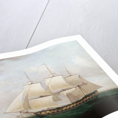 Two East Indiamen off a Coast by Anonymous