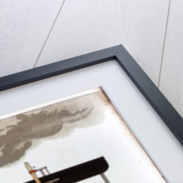 Sectional view of steam railway locomotive by Anonymous