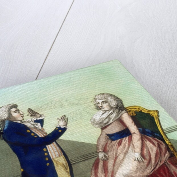 Hypnotist mesmerising a patient by Anonymous