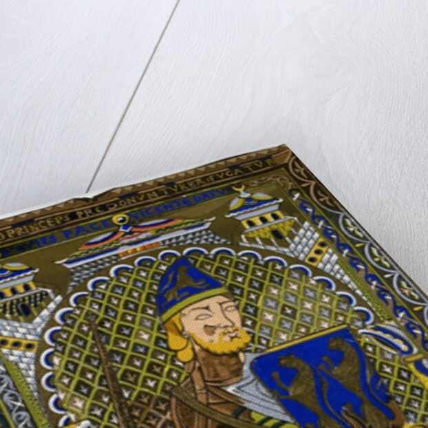 Representation of the enamel effigy of Geoffrey V on his tomb at Le Mans Cathedral by Anonymous