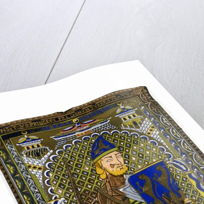 Representation of the enamel effigy of Geoffrey V on his tomb at Le Mans Cathedral by Anonymous