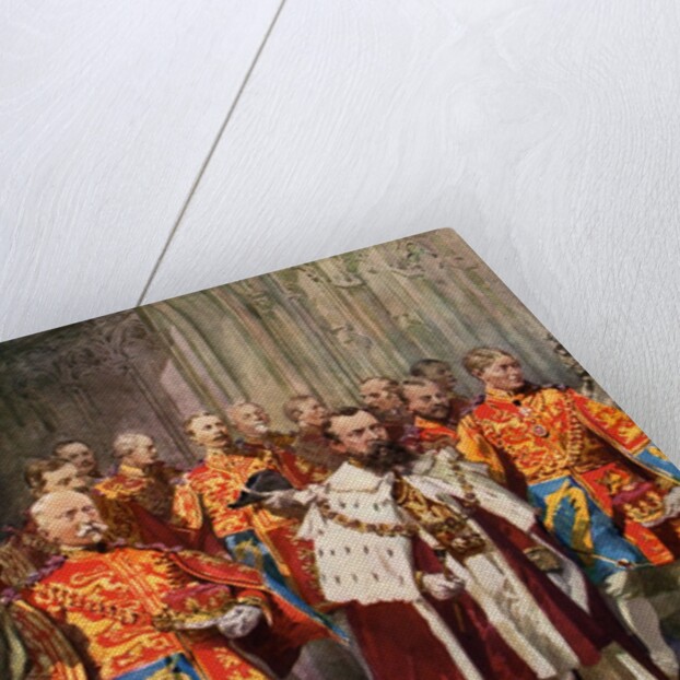 Coronation ceremony at Westminster Abbey by Anonymous