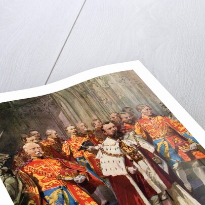 Coronation ceremony at Westminster Abbey by Anonymous