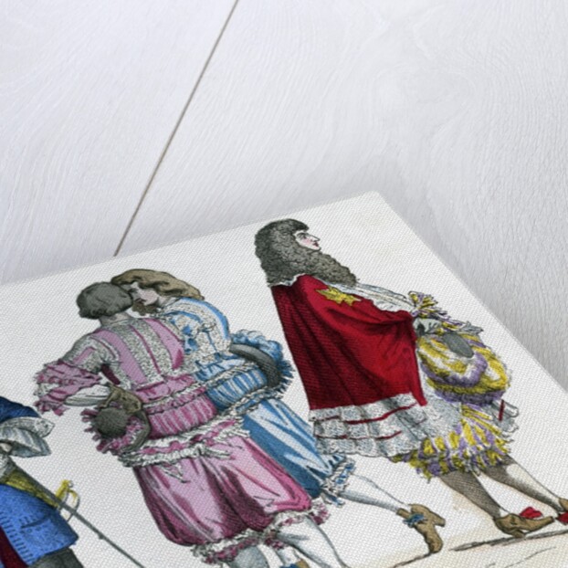 Gentlemen's costume and the Duke of Orleans, brother to King Louis XIV by Anonymous