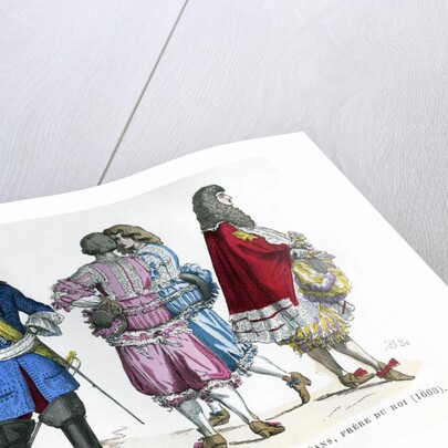 Gentlemen's costume and the Duke of Orleans, brother to King Louis XIV by Anonymous