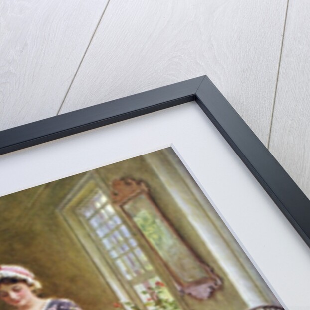 Betsy Ross working on American flag by Anonymous