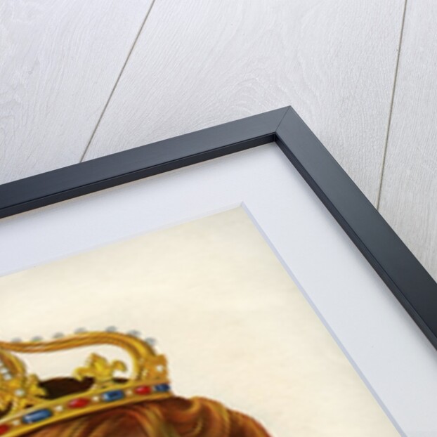 Queen wearing royal crown by Anonymous