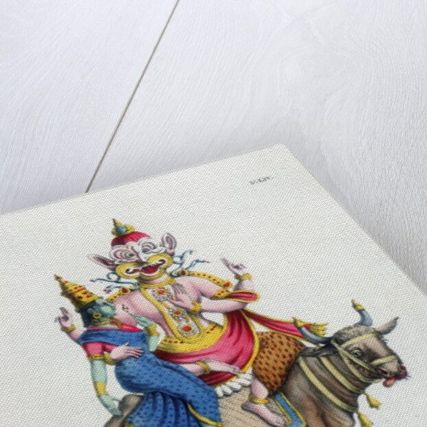 Shiva with his consort Parvati by Anonymous