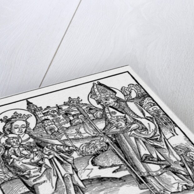 St. Dionysius praying to the Virgin and Child by Anonymous