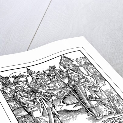 St. Dionysius praying to the Virgin and Child by Anonymous