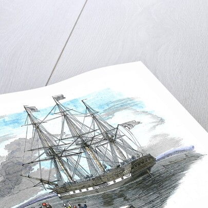 British emigrant ship leaving for Australia by Anonymous