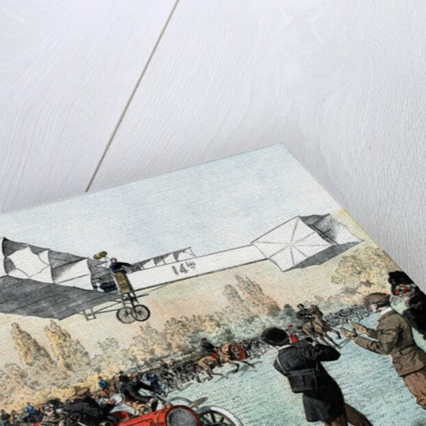 Alberto Santos-Dumont flying canard biplane by Anonymous