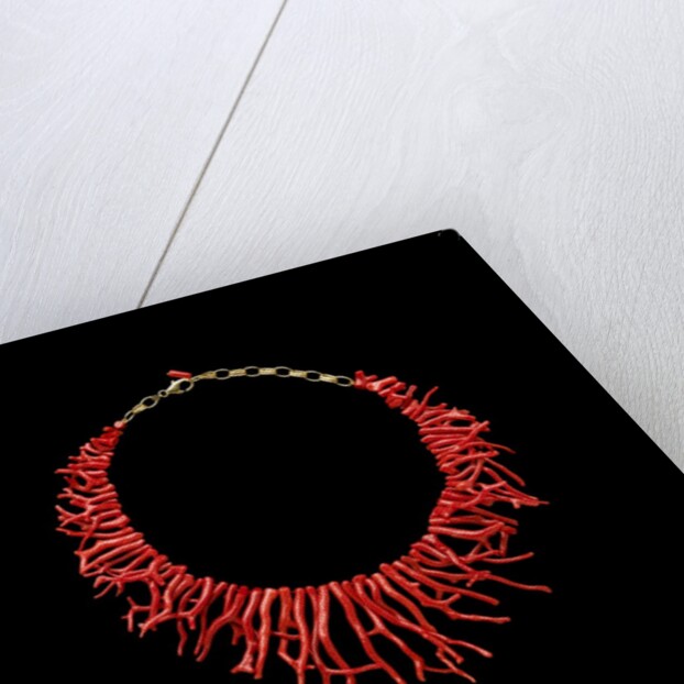 Coral necklace with natural branches of coral by Anonymous