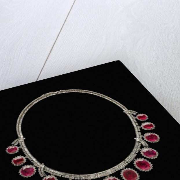 Ruby and Diamond Necklace by Anonymous