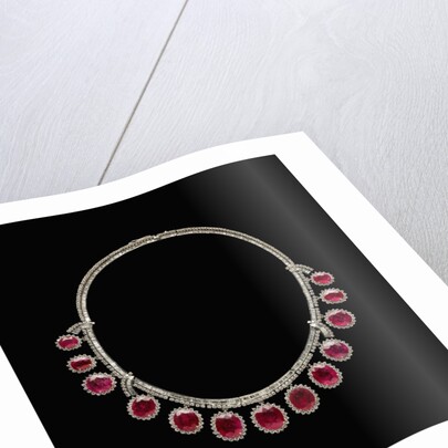 Ruby and Diamond Necklace by Anonymous
