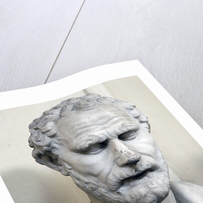 Bust sculpture of Demosthenes by Anonymous
