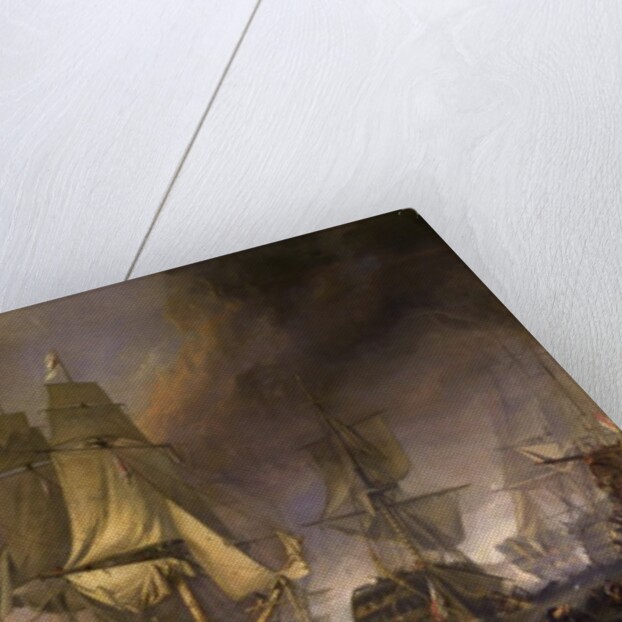The Battle of Trafalgar by William Clarkson Stanfield