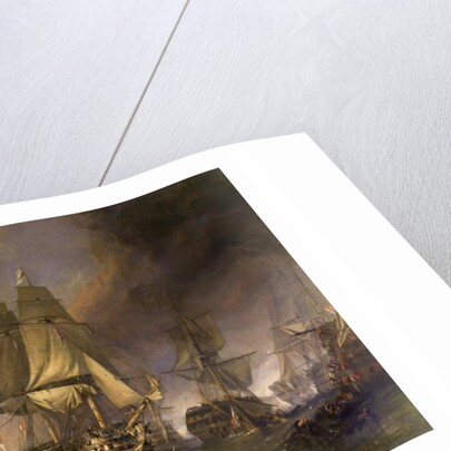 The Battle of Trafalgar by William Clarkson Stanfield