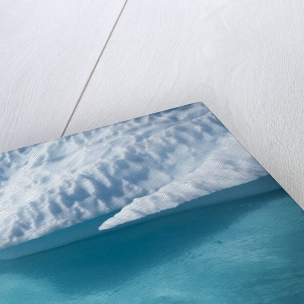 Iceberg above and below water in Disko Bay in Greenland by Anonymous