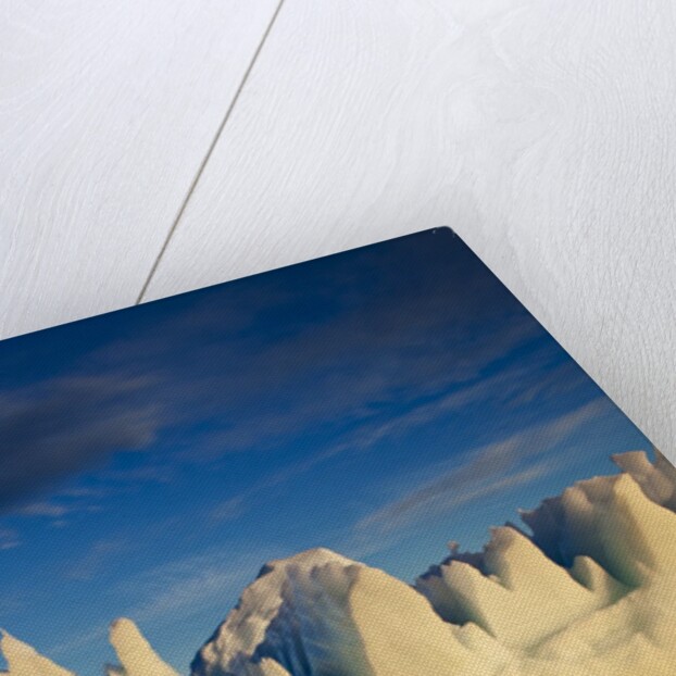 Jagged icebergs in Disko Bay in Greenland by Anonymous