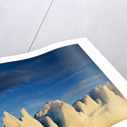 Jagged icebergs in Disko Bay in Greenland by Anonymous