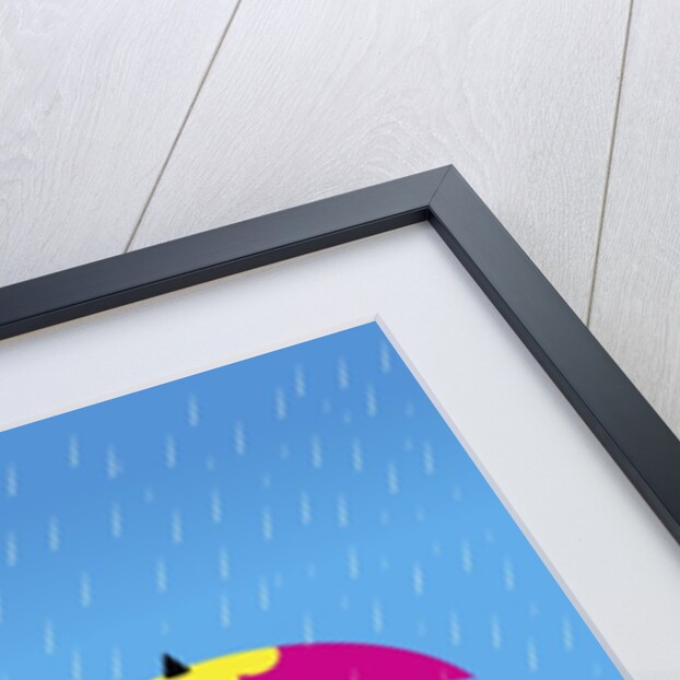 Girl Walking in the Rain by Anonymous